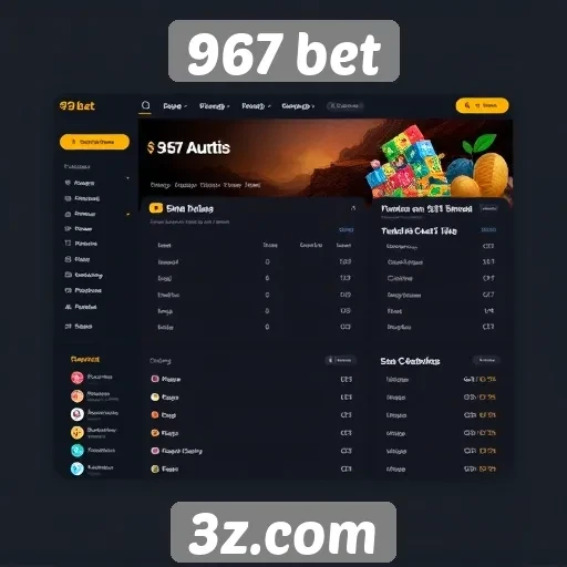 Interface do usuário no 967 bet é intuitiva